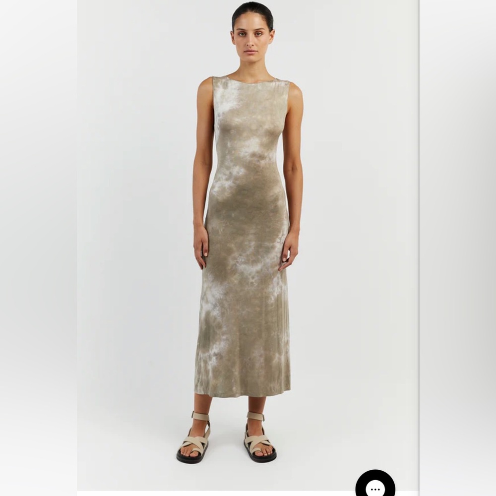 Dissh sage tie dye maxi dress